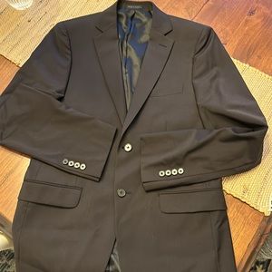 Calvin Klein mens 40R EUC black suit jacket single breast